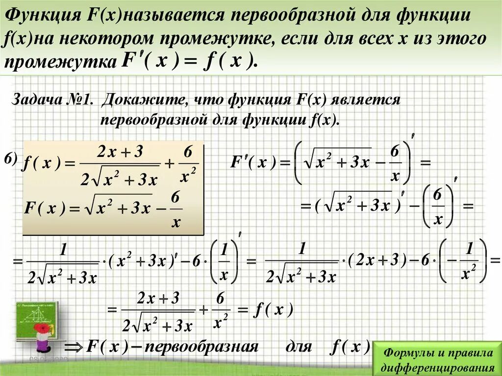 Понятие первообразной формулы. F X функция. Первообразная функция тема. Первообразными функции являются ….