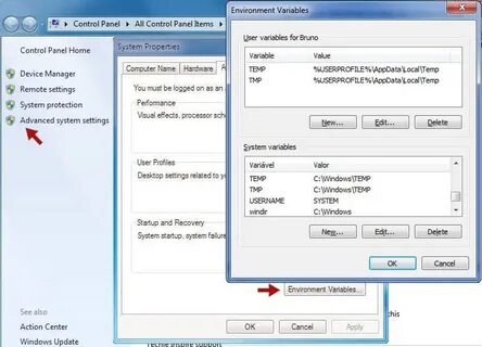Env variable windows