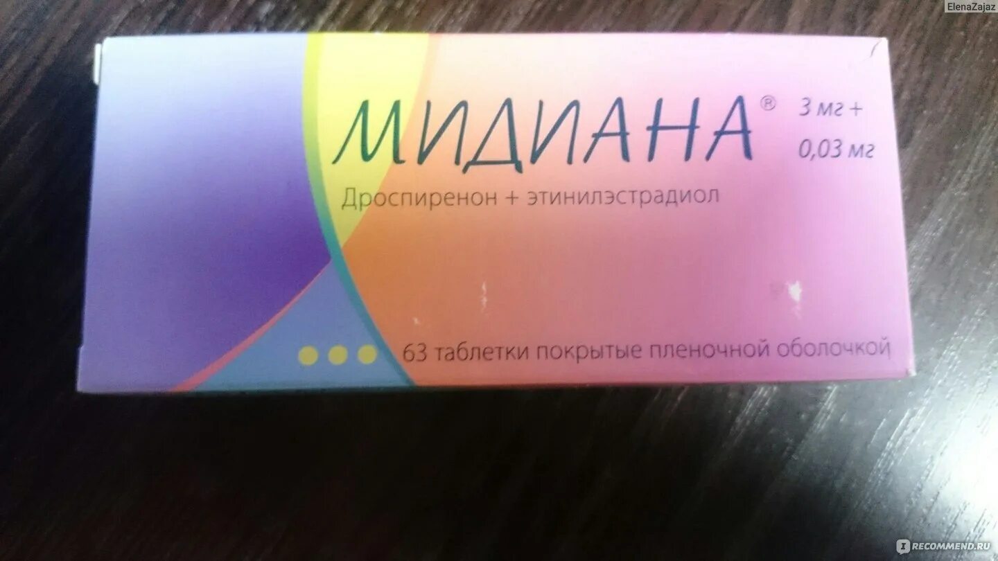 Мидиана месячные