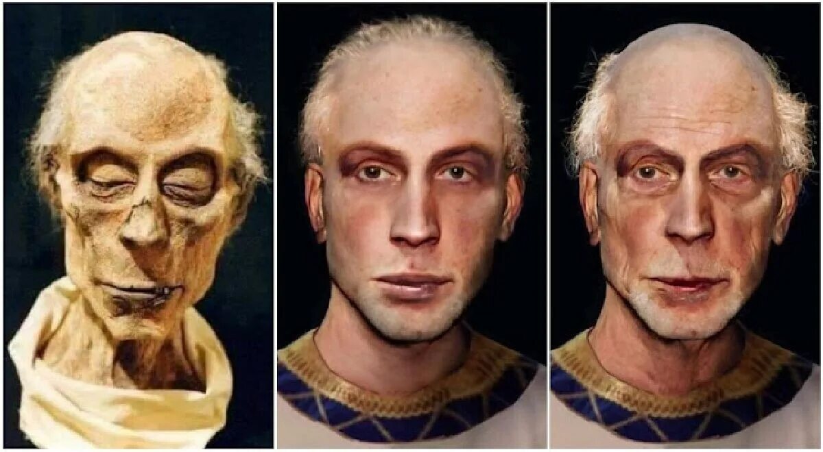 РАМЗЕС 2 фараон Мумия реконструкция внешности. Фараон Тутанхамон реконструкция внешности.