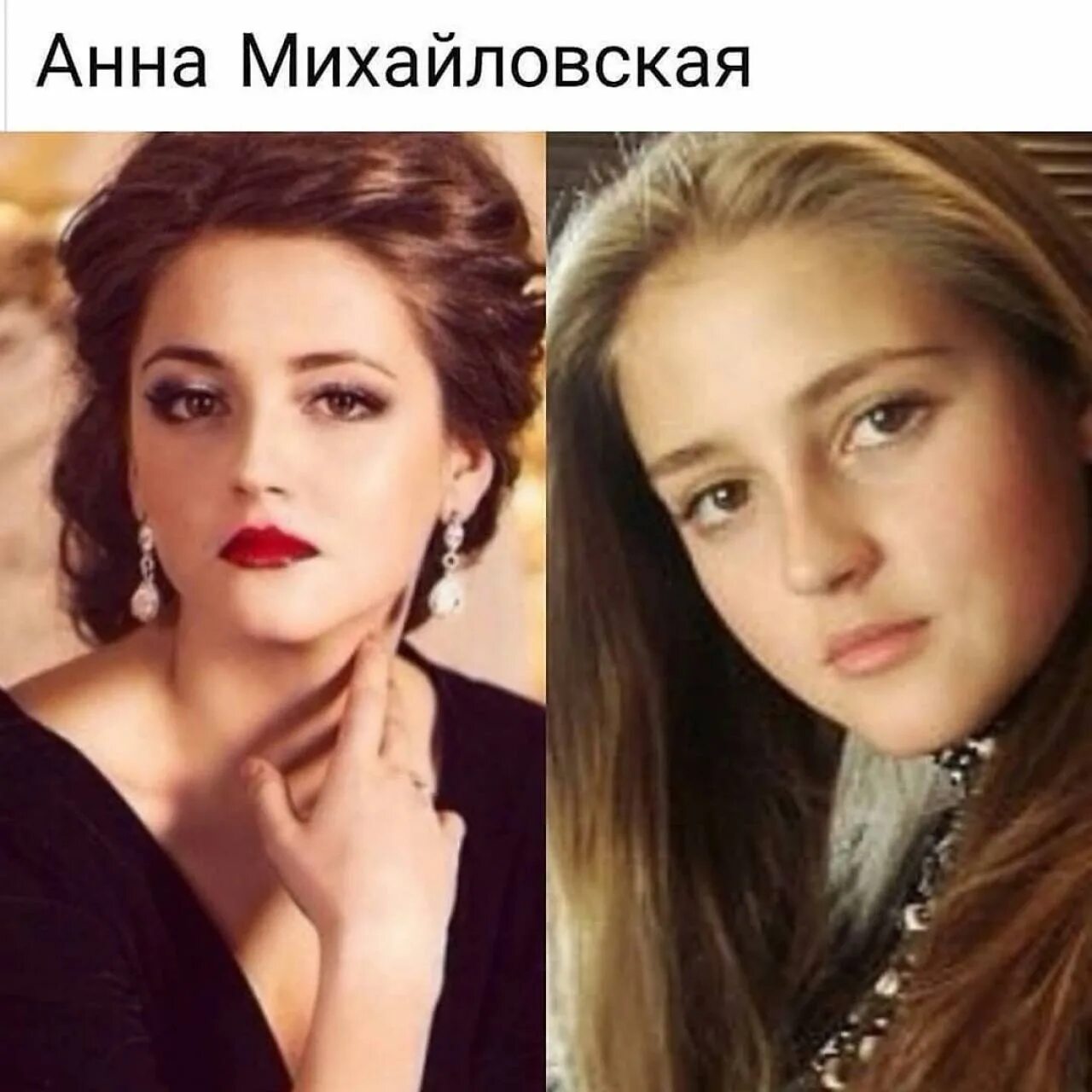 Похожа на актрису анну. Актриса похожая на анну Михайловскую.