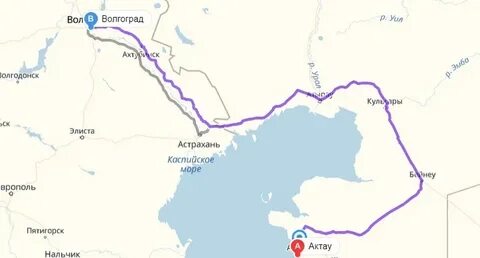 Какое расстояние от астрахани