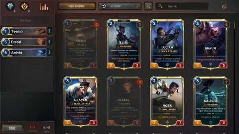 Legend deck