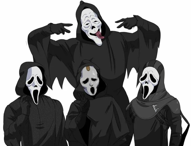 Why not ghostface playa slowed. Мультяшный ghostface. scream ghostface.