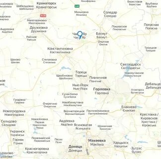 Часов яр донецкая на карте украины