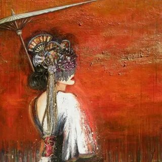 She painting