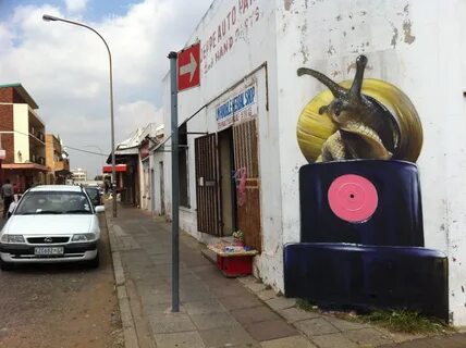 Street art by Tasso in Johannesburg (South Africa) .