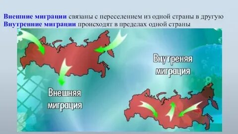 Миграция населения внешняя внутренняя