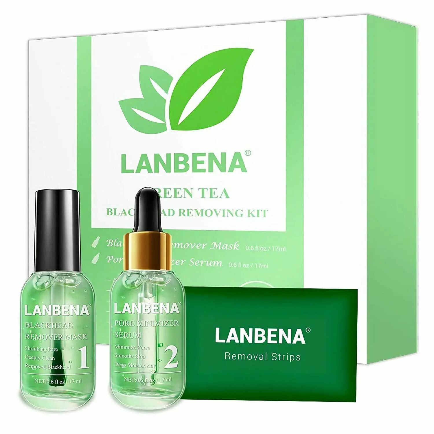 Green Tea Blackhead Remover. Маска LANBENA Blackhead Remover.