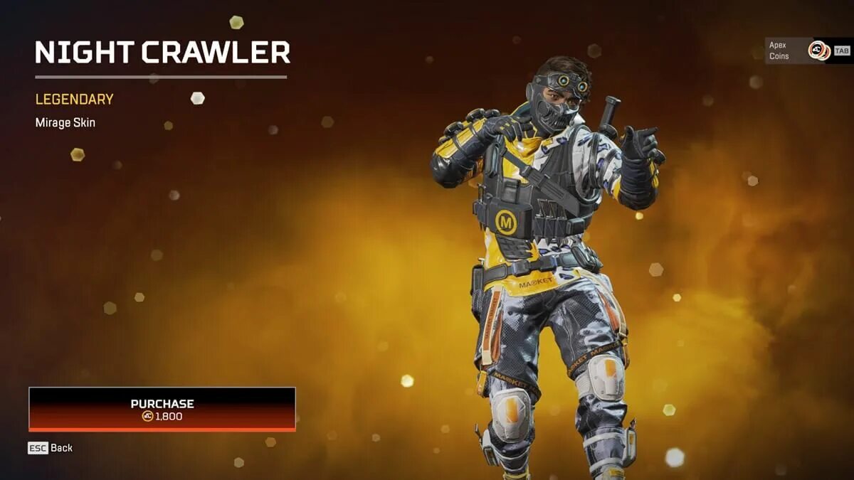 Коллаборация apex. Апекс скины на миража легендарные. apex legends mirage skin market. мираж апекс скины. mirage apex legends nightcrawler.