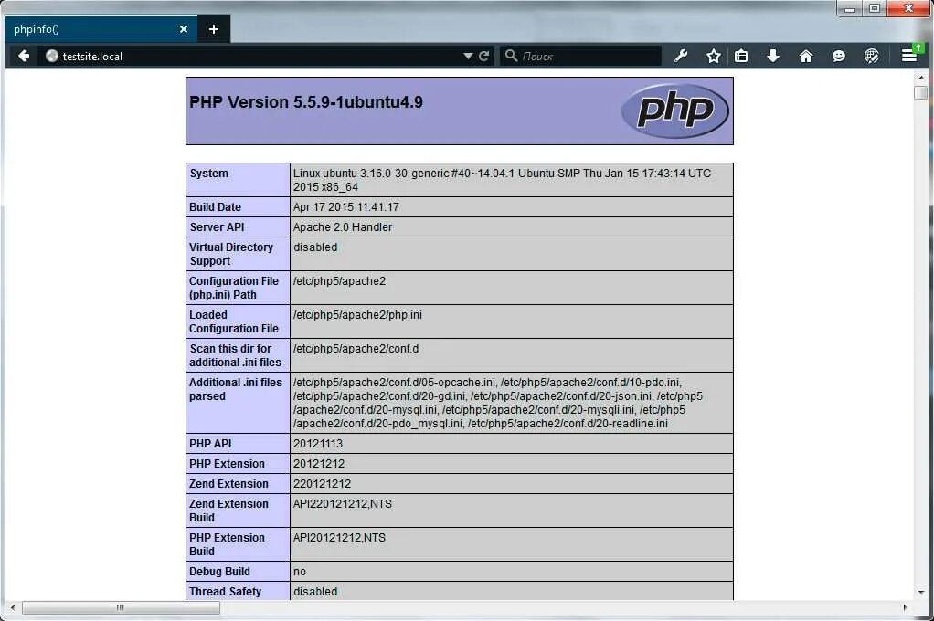 Safe mode off phpinfo datetime 2025 02
