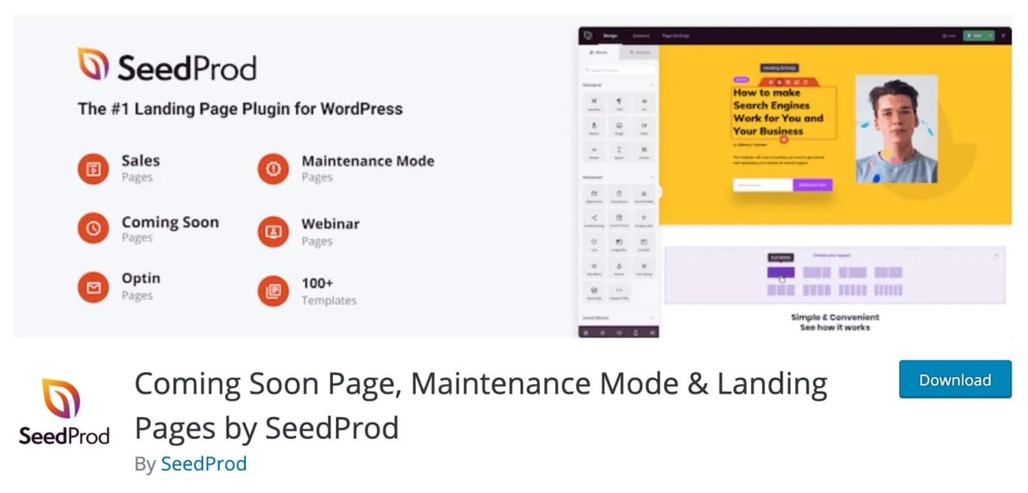 «Coming soon Page» от SEEDPROD. SEEDPROD WORDPRESS. Coming soon WORDPRESS plugin. Maintenance WORDPRESS plugin. Page plugins