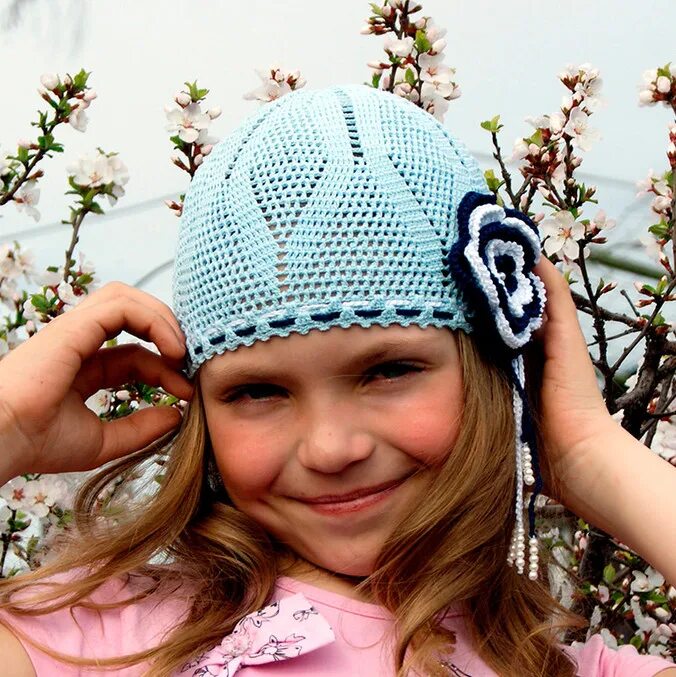 Летняя шапка для девочки. Летняя шапочка для девочки. Детские вязаные шапки летние. Шапки детские косынки для девочек. Летняя шапочка для девочки.