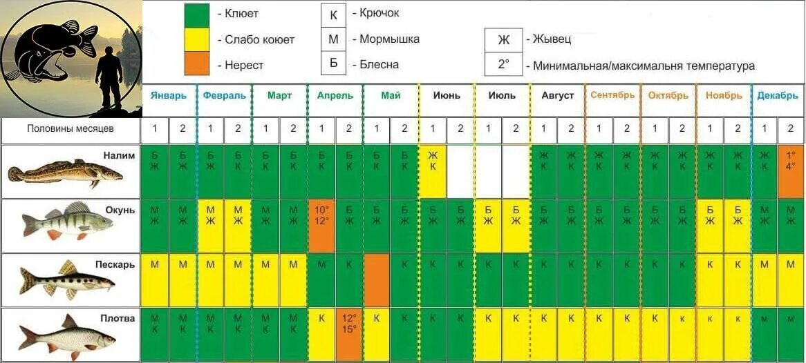 Клев в перми. Календарь рыбалки. Календарь рыболова. Календарь ловли рыбы. График клева рыбы.