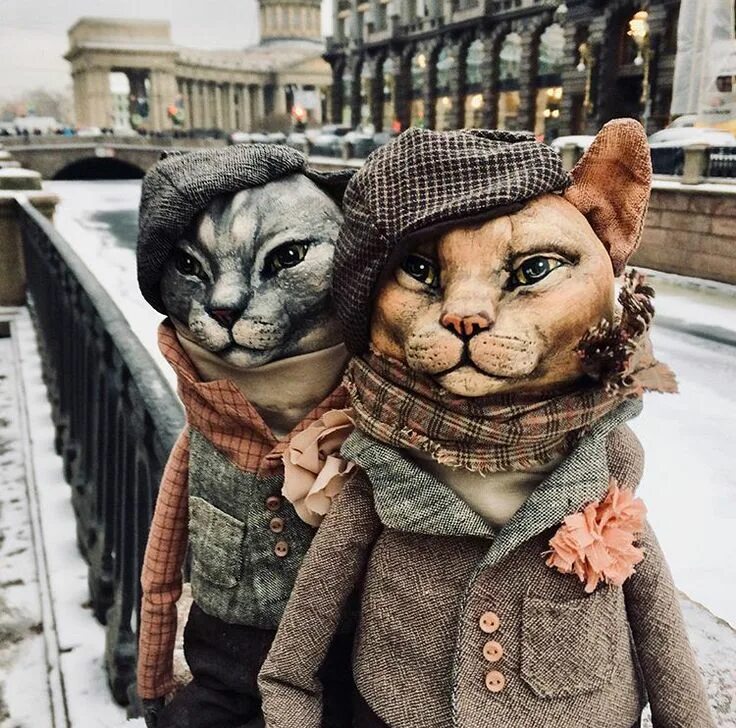 Включи кукла кот. Петербургские коты Елены Алехиной. Кукла кот. Питерские коты куклы.