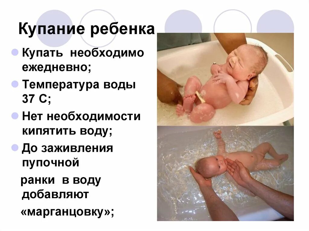 Купание новорожденного памятка. Купание новорожденного алгоритм. Температура воды для купания новорожденных. Проведение гигиенической ванны новорожденному.