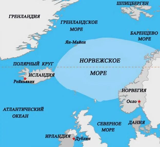 Границы северного моря