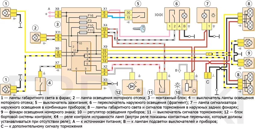 Выключи габаритный свет. ВАЗ 2114 схема включения габаритных огней. Схема проводки задних габаритов ВАЗ 2114. Электрическая схема ВАЗ 2114 Габаритные огни. Электрическая схема ВАЗ 21 14 на Габаритные огни.