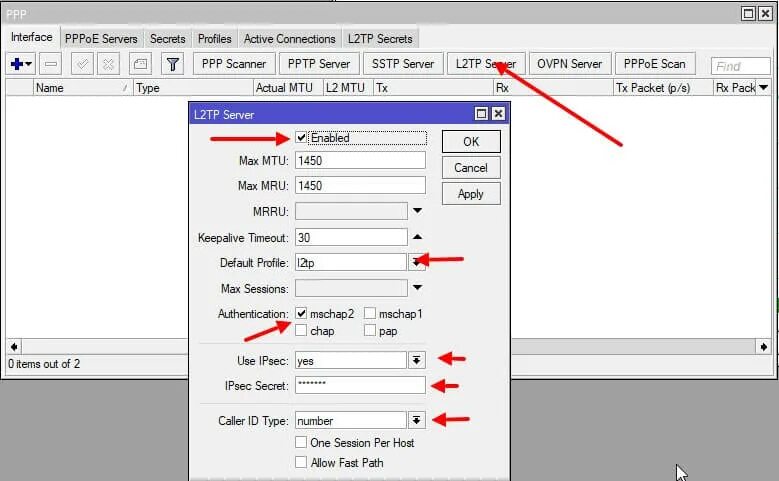 Vpn сервер l2tp ipsec. Mikrotik l2tp Server настройка. Mikrotik меню. Mikrotik PPP interface. Mikrotik OPENVPN client l2 MTU.