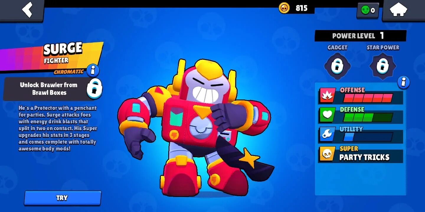 Сёрдж сзпади бравлстсарс. Brawler Surge из Brawl Stars. Brawl Stars Макс. Мета brawl