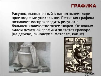 Графика основные материалы