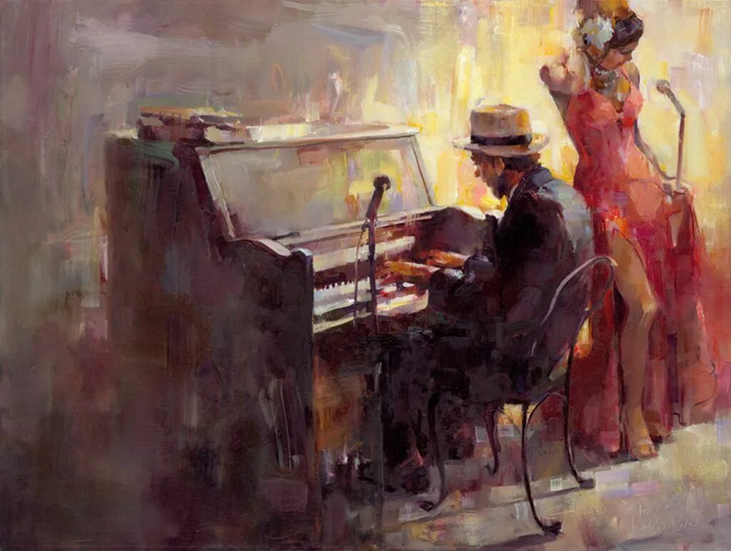 Music painting. Jazz пианист арт. Уильям Хайнрайтс джаз. Брент Фейтон художник пианист. Живопись в стиле блюз.
