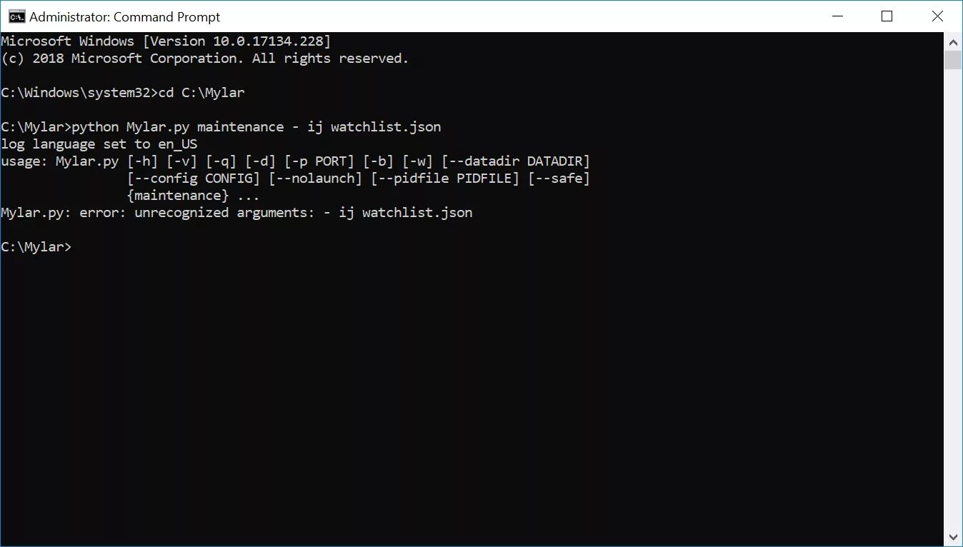 Cannot open device