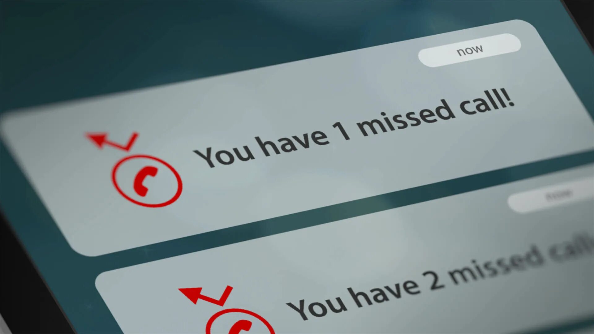 You missed a call. You missed a call