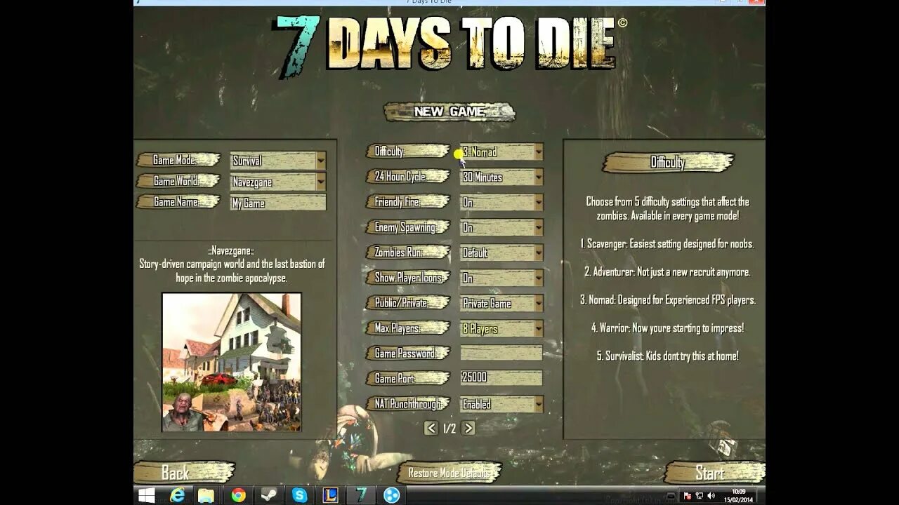 Настройки графики 7 Days to die. Меню 7 Days to die. Настройки 7 Days to die. Творческий режим в 7 Days to die. Сохранения 7 дней