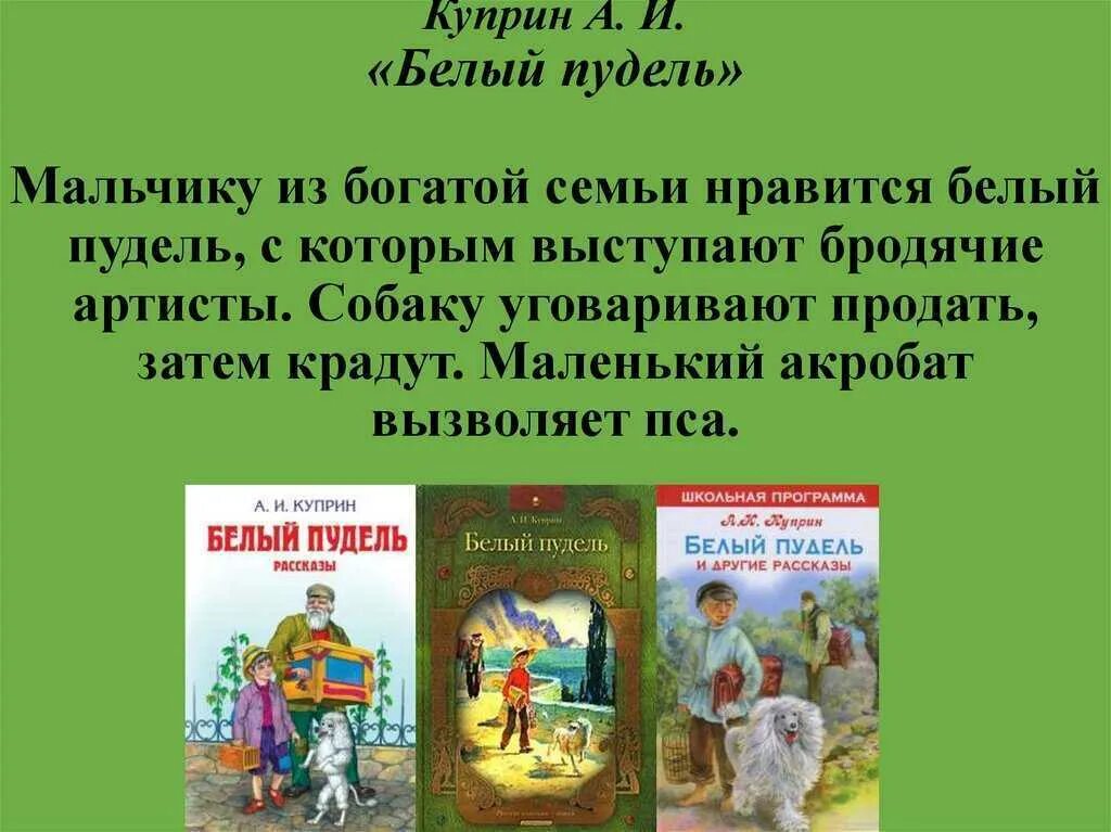 Рассказ куприн белый пудель кратко. Сказка Куприн белый пудель. Произведение Куприна белый пудель 6 класс. Куприн белая белый пудель рассказ. Книга Куприна белый пудель.