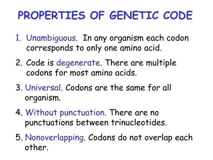 Specific code