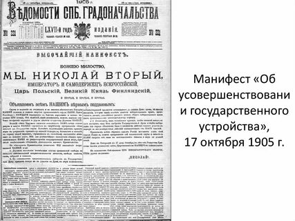 Издание манифеста