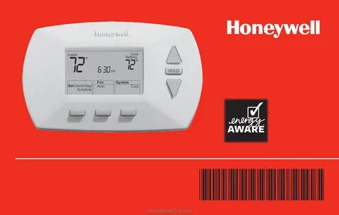 About your new thermostat, Table of contents Honeywell RTH6400D1000A Operation M