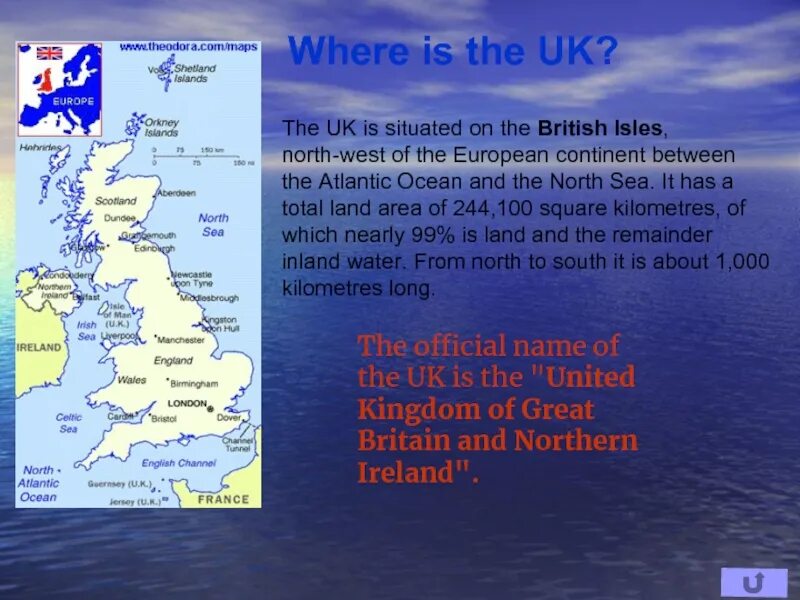 Situated on the banks. Where is the uk situated. The United Kingdom of great Britain and Northern Ireland is situated on the British Isles. Britain is situated on the …. The uk is situated on the British Isles.