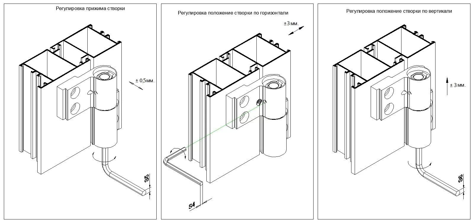 Как отрегулировать алюминиевые