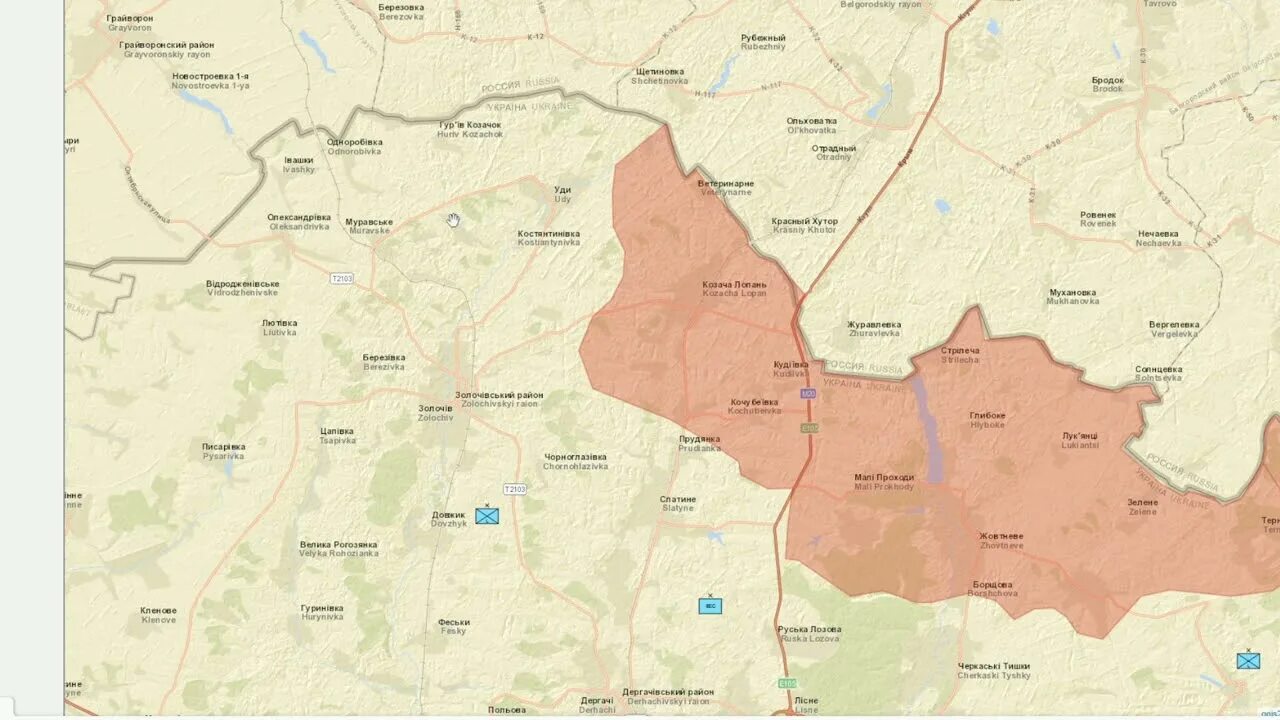 Military summary map. Ukraine war map.