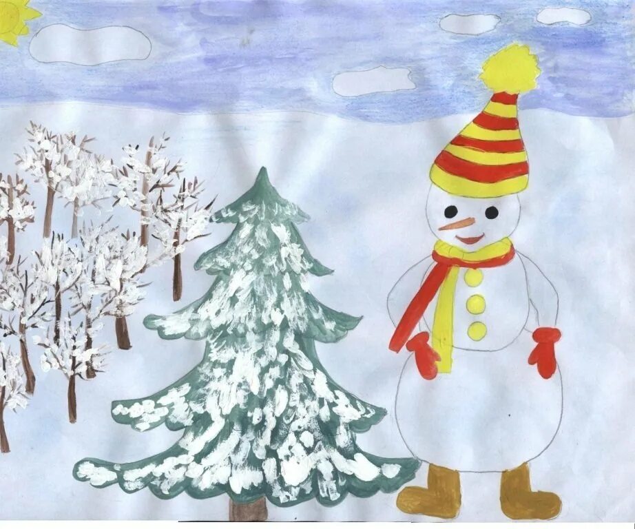 Зимние забавы рисунок. Рисунок на тему зима. Аппликация на тему зима. Зимний пейзаж для детского сада. Рисование на зимние темы в детском саду.