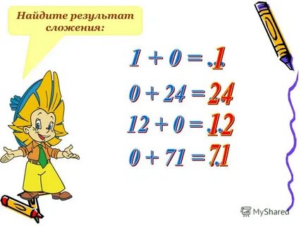 Результатом сложения будет