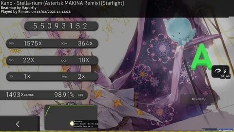 Rimuru Kano - Stella-rium (Asterisk MAKINA Remix) Starlight (Vaporfly, 9.07...