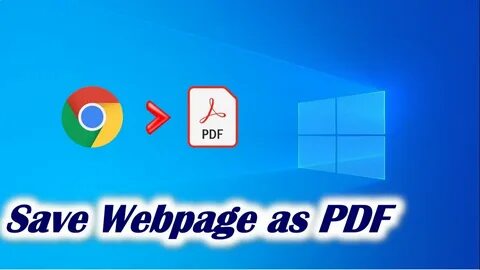 Webpage to pdf