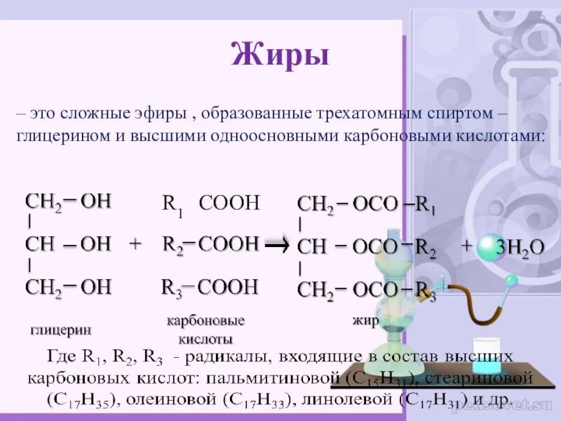 Жиры презентация по химии. Сложные эфиры жиры формула пример. Общая формула сложных эфиров жиров. Формулы представителей сложных эфиров и жиров. Органическая химия сложные эфиры жиры.