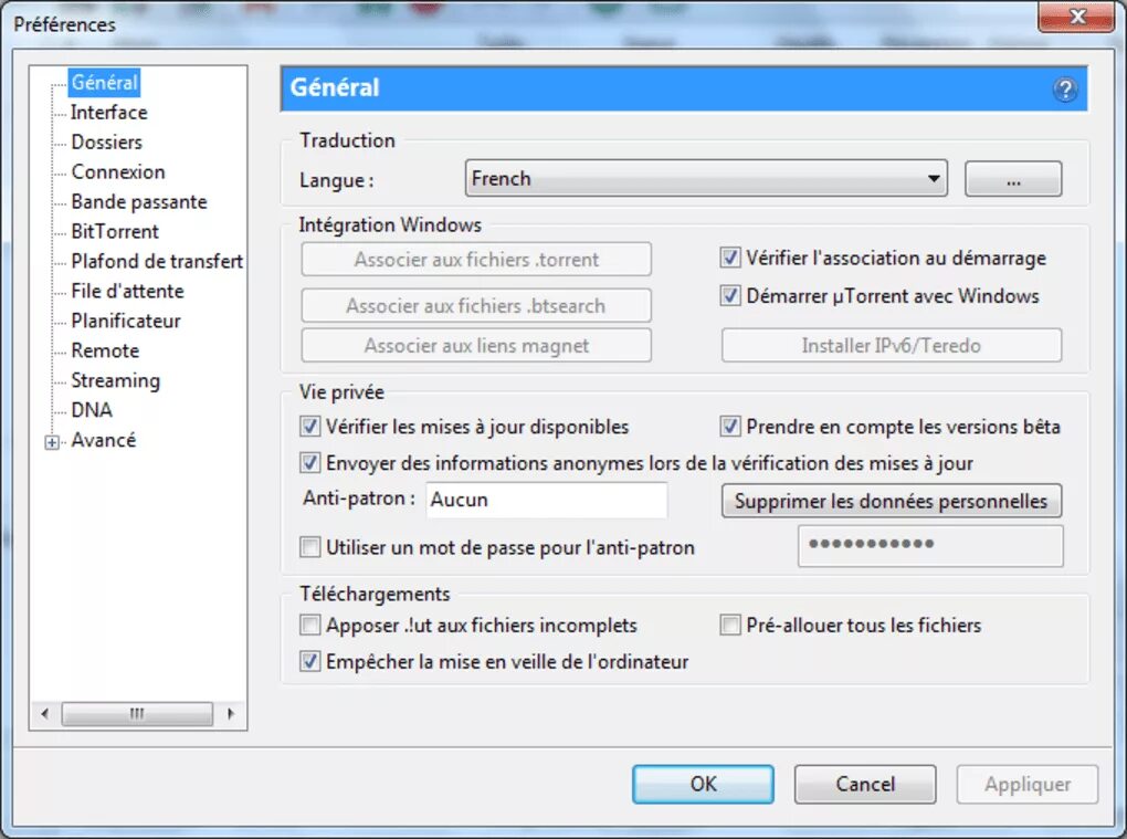 Generic interface