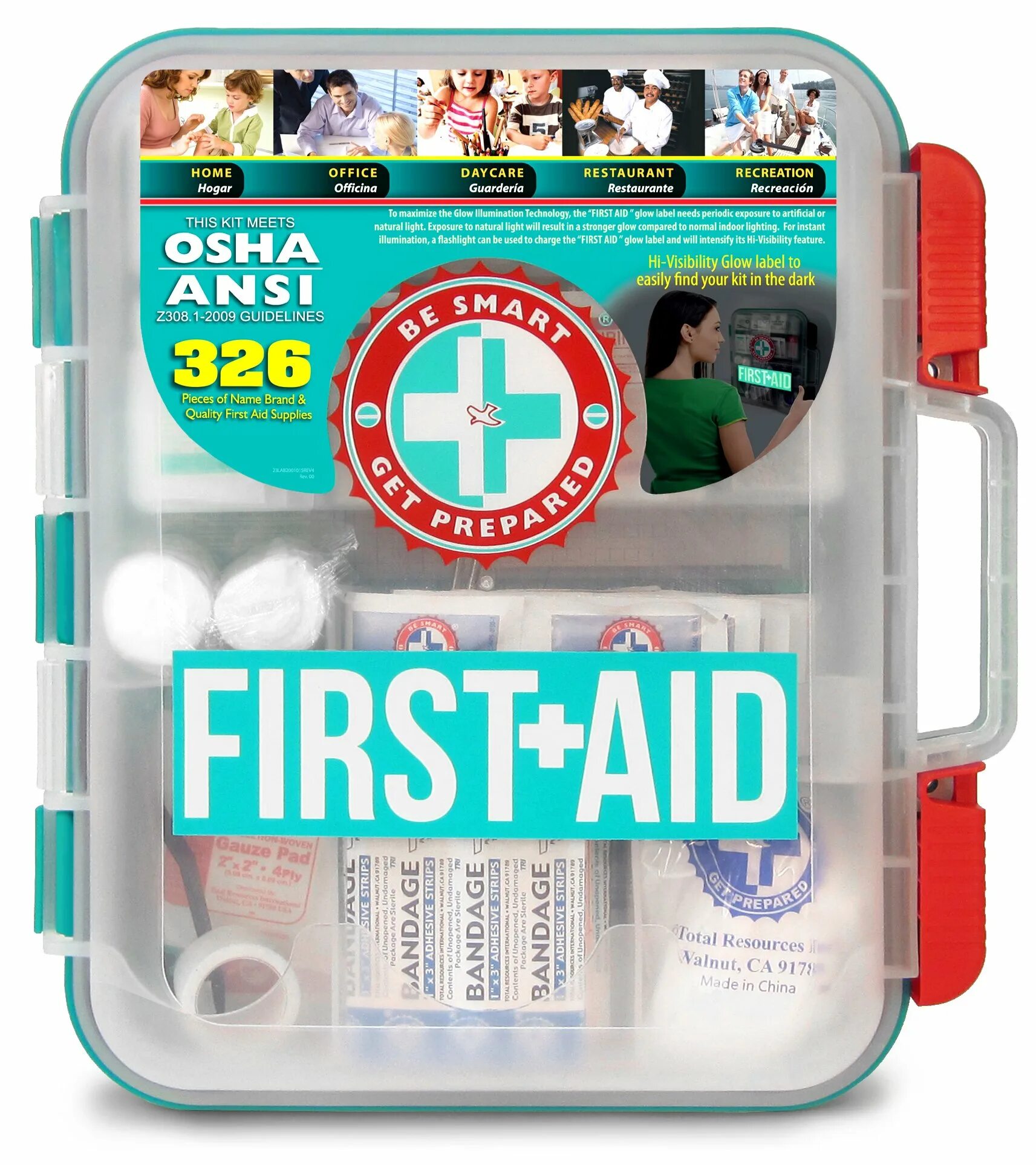 First Aid бренд. OSHA-ANSI first Aid Center Kit - 326 piece. Be Smart набор. Аптечка good luck. Маска аптечка