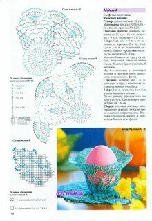 Яйцо крючком схема и описание