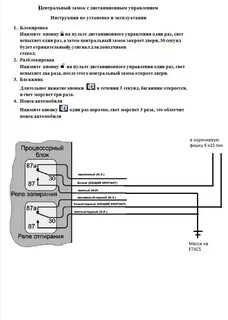 Управление замком двери