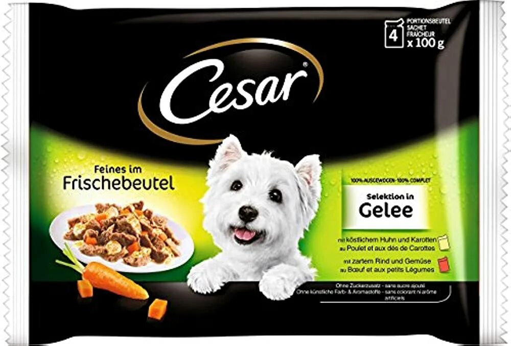 Влажный корм для собак Cesar. Корм для собак Cesar говядина 100г. Корм Кесар для собак. Рейтинг влажных кормов для собак