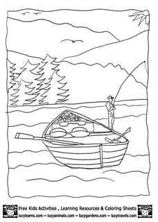Lake coloring books
