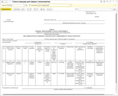 Форма 6 военкомат 2023 бланк