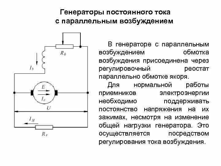 Вопрос чату гпт. Генератор постоянного тока с параллельным возбуждением. Схема генератора постоянного тока с параллельным возбуждением. Принципиальная схема генератора параллельного возбуждения. Схема включения генератора постоянного тока.