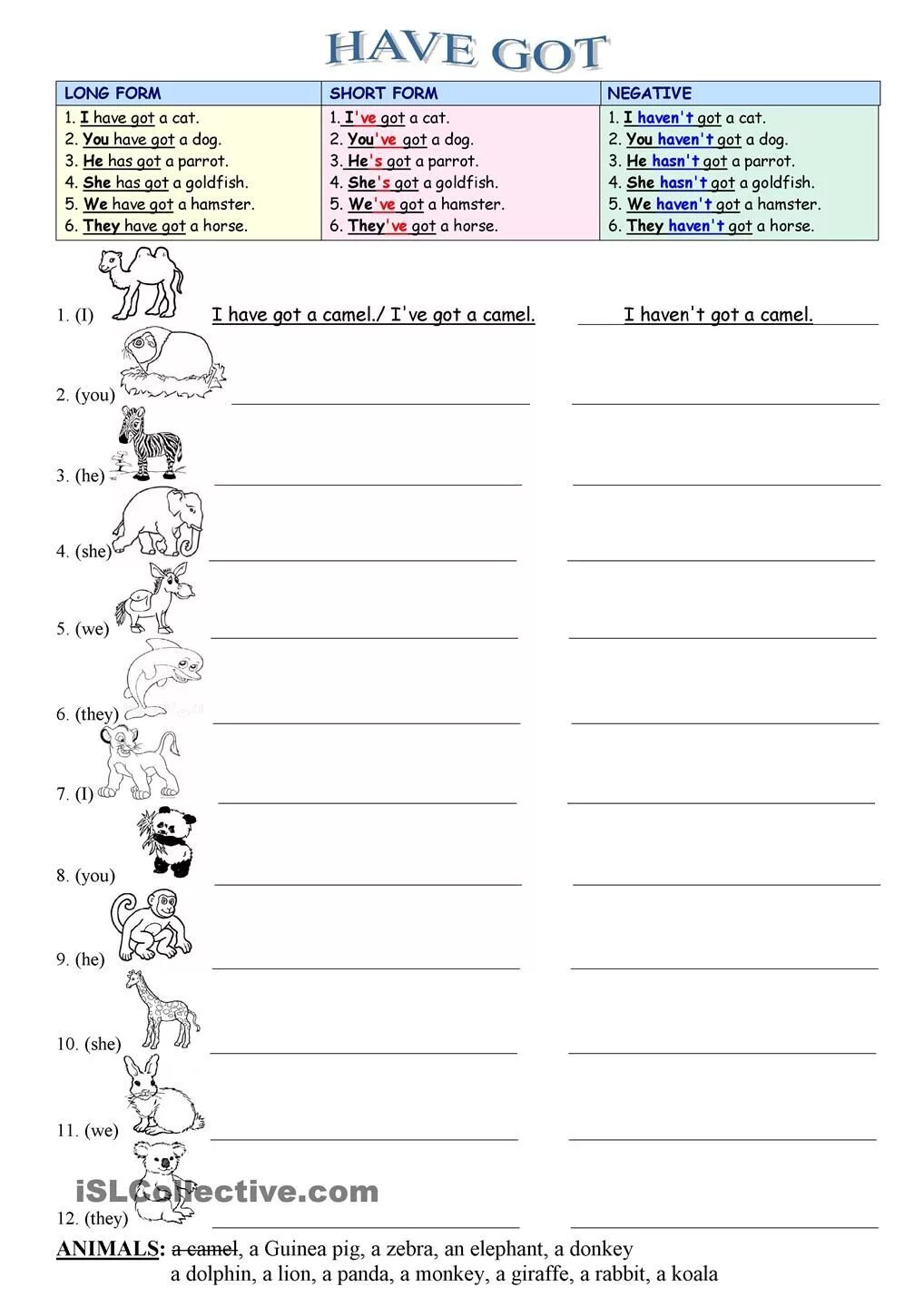 Take home they have got. Animals have got. have got вопросы упражнения. have got вопросы worksheets. have has вопросы worksheets.